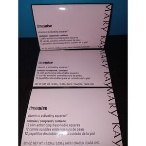 Mary Kay TimeWise VITAMIN C ACTIVATING SQUARES 3 Pkg of 12 Each